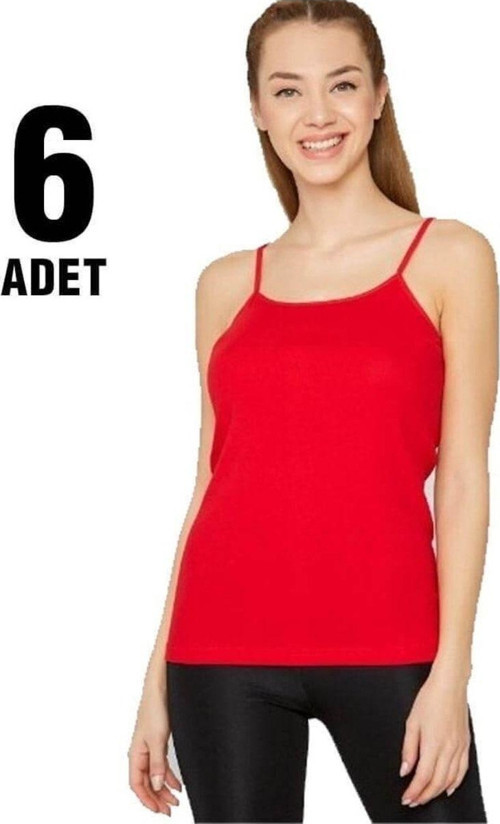 Ip Askılı Atlet 6Lı