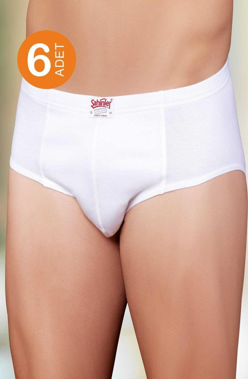 Erkek 6'Lı Penye Külot Slip 009