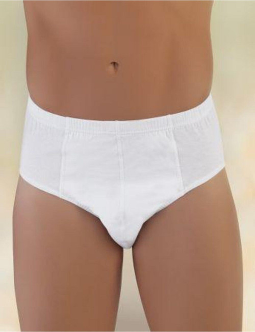 4'Lü Penye Erkek Slip Külot Beyaz %100 Pamuklu