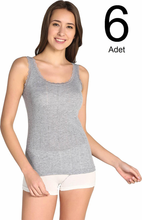 Kadın Gri 6'Lı Paket Atlet Elf568Ber80496