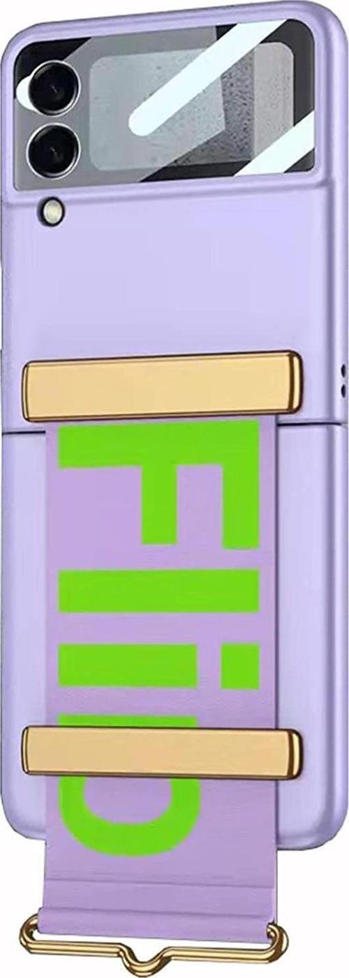 Samsung Galaxy Z Flip 3 Kılıf Flio Strap Mor