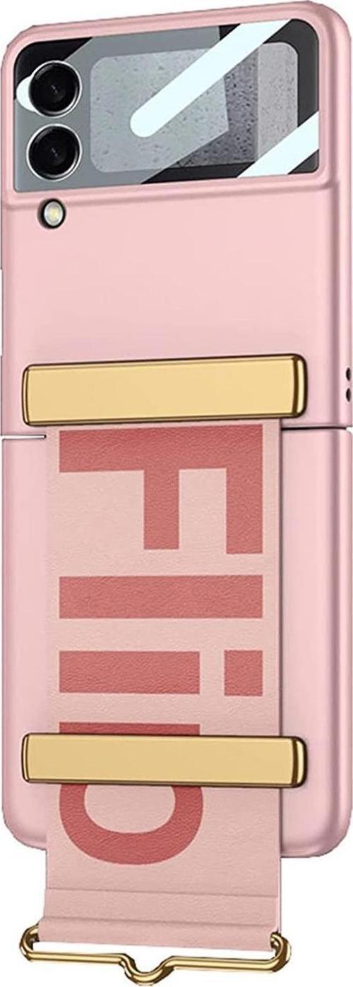 Samsung Galaxy Z Flip 3 Kılıf Flio Strap Pembe