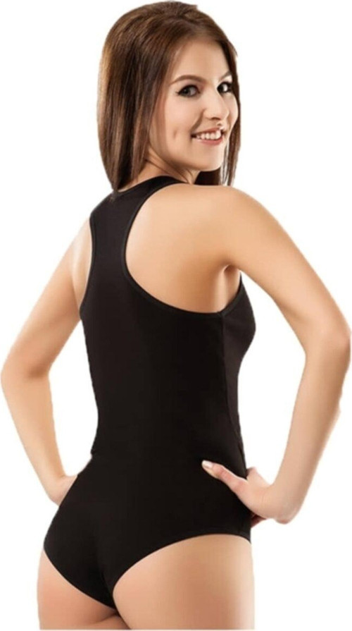 Kadın Geniş Askılı Sporcu Atlet Çıtçıtlı Body