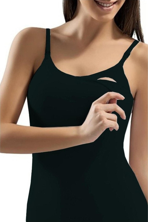 Siyah Renk Emzirme Atleti