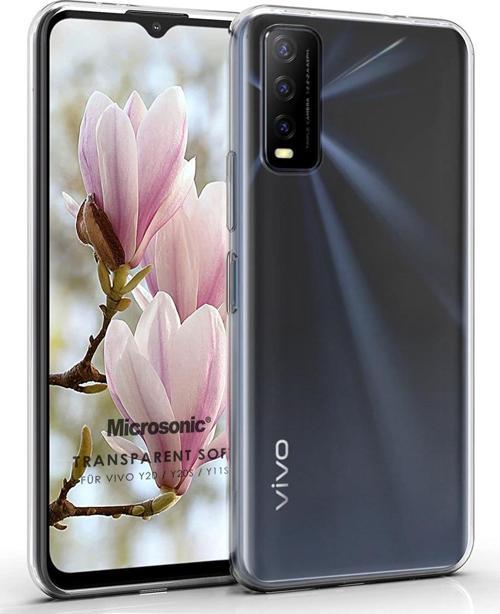 Vivo Y20 Kılıf Transparent Soft Beyaz