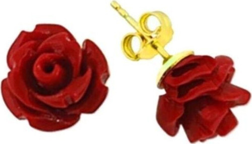 925 Ayar Gümüş Gül Küpe