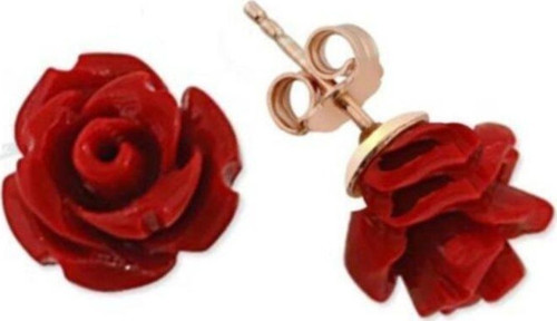 925 Ayar Gümüş Gül Küpe