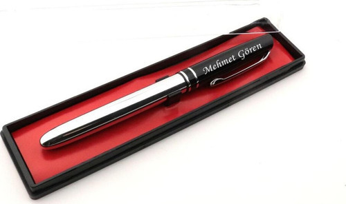 İsme Kişiye Özel Kapaklı Metal Roller İmza Kalemi