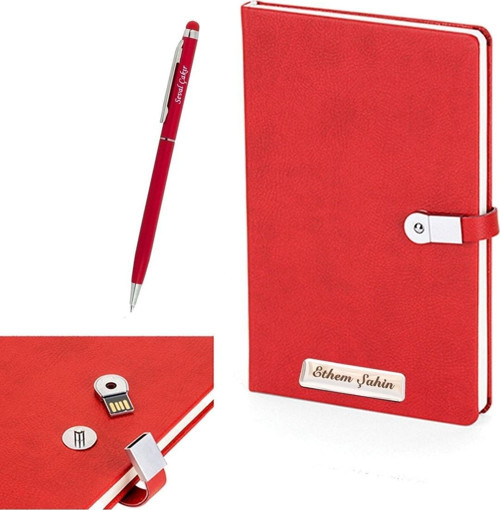 Isme Özel Usb Kilitli Defter Isme Özel Kalem Hediye