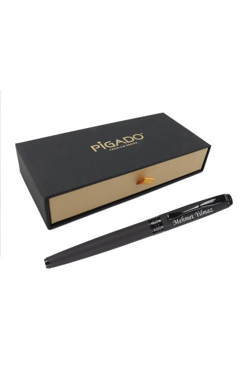 Özel Kutu İsme Kişiye Özel Kapaklı Metal Roller İmza Kalem