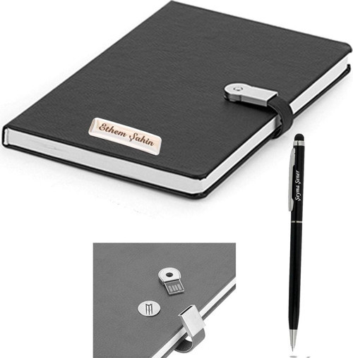 Isme Özel Usb Kilitli Defter Isme Özel Kalem Hediye