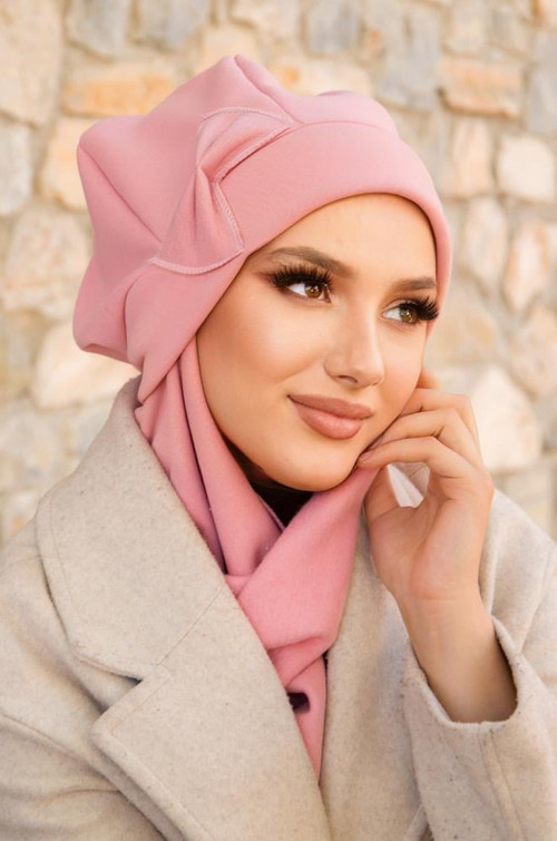 Pudra Fiyonklu Tesettür Bere