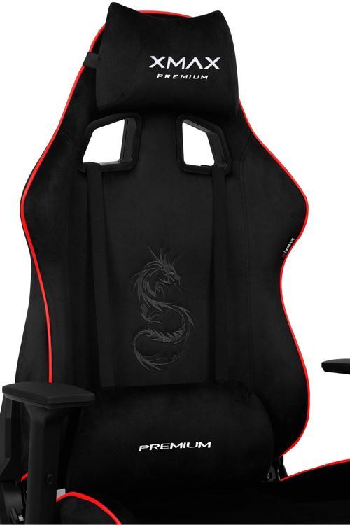 / Rio Plus Balerion Terletmez Kadife Kumaş Siyah Gaming Oyuncu Koltuğu / 120 Kg Taşır