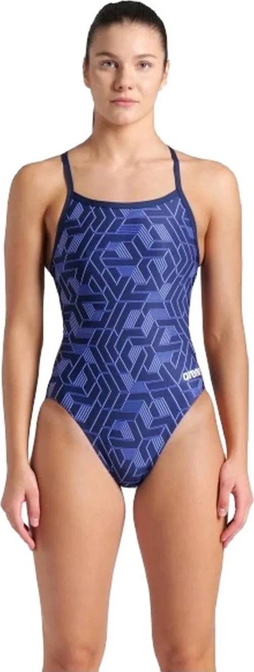 Women's Escape Swimsuit Challenge Back Kadın Yüzücü Mayo Lacivert 007739700