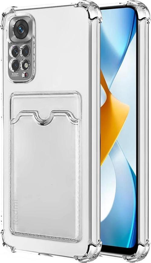 Xiaomi Redmi Note 11 Pro 5G Card Slot Shock Kılıf Şeffaf