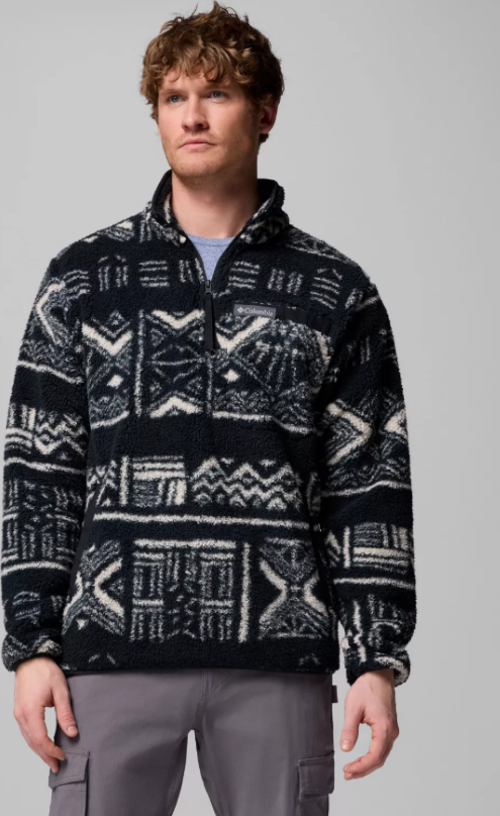 Rugged Ridge™ High Pile Half Zip Siyah Erkek Outdoor Polar AE3598-010