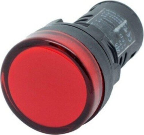22-K 220V 22Mm Kırmızı Ledli Sinyal Lambası