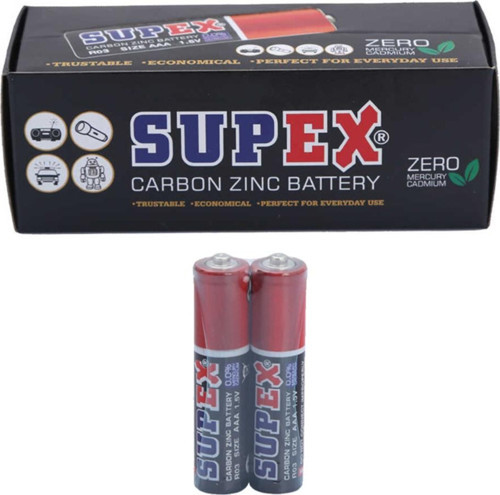 Supex Aaa R06 Çinko Karbon 1.5V Kumanda Pili (12 Adet)