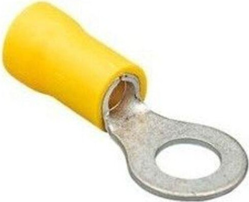 Gyu-606 (100 Adet) 4-6Mm2 Sarı Yuvarlak İzoleli Kablo Ucu