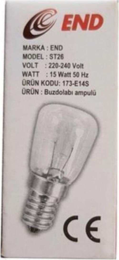 Buzdolabı / Tuz Lambası / Fırın / Dikiş Makinesi Ampulü / 15W