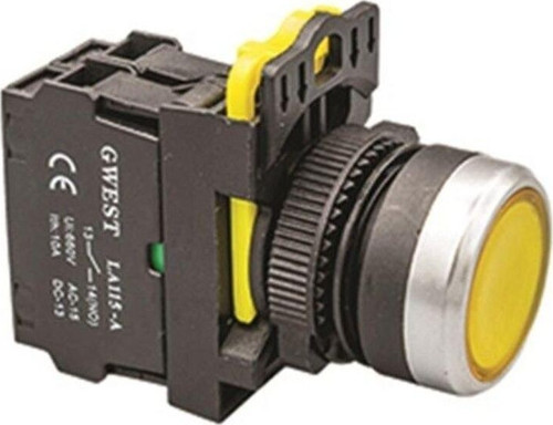 A5-11D-24 1No Led Işıklı Yaylı Start Buton