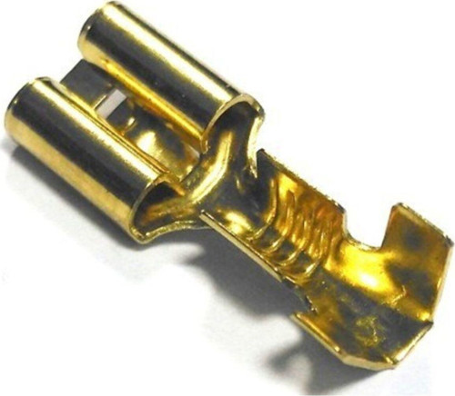 Terminal Kablo Ucu Tırnaklı Dişi Fiş 50 Adet 6.3 Mm