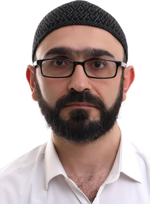 Koyu Gri Orlon Kışlık Namaz Takkesi Baklava Desenli Takke