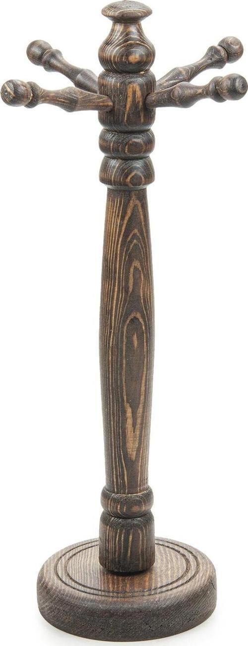 Koyu Kahverengi Ahşap Tesbihlik Tesbih Standı