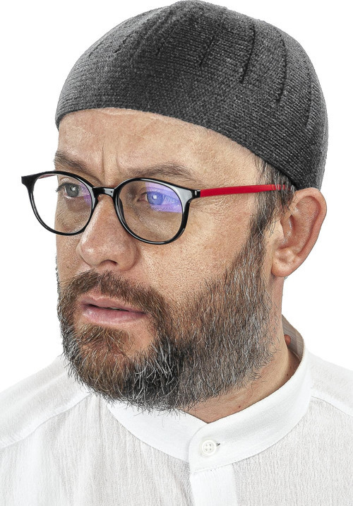 Orlon Örme Kışlık Yün Bere Takke Sade Füme