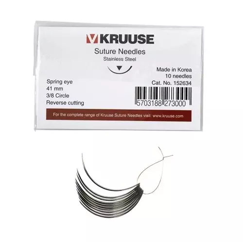 Sütür İğnesi Spring Eye 3/8 Keskin 41 mm 10/pk