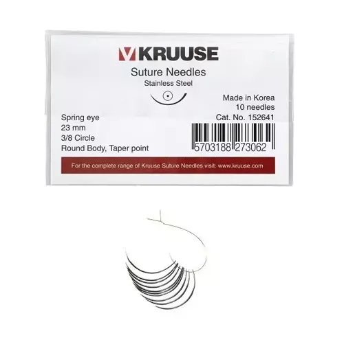 Sütür İğnesi Spring Eye 3/8 Yuvarlak 23 mm 10/pk