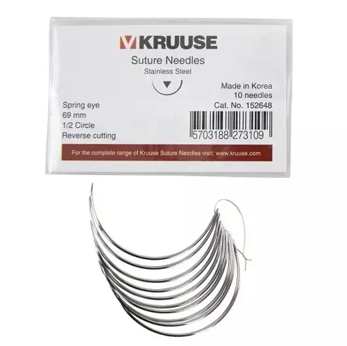 Sütür İğnesi Spring Eye 1/2 Keskin 69 mm 10/pk