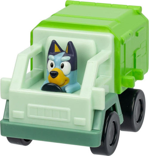 Bluey Figürlü Mini Araçlar - Bluey Çöp Kamyonunda