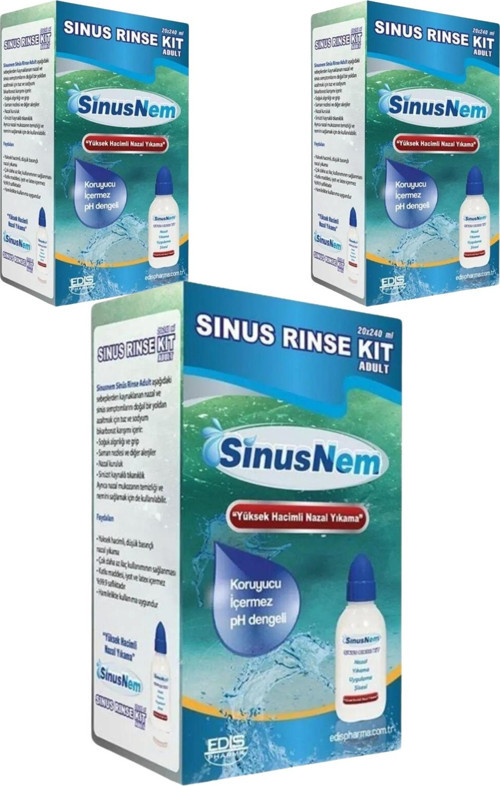 Sinusnem Sinus Rinse Kit Yetişkin Nazal Yıkama X3