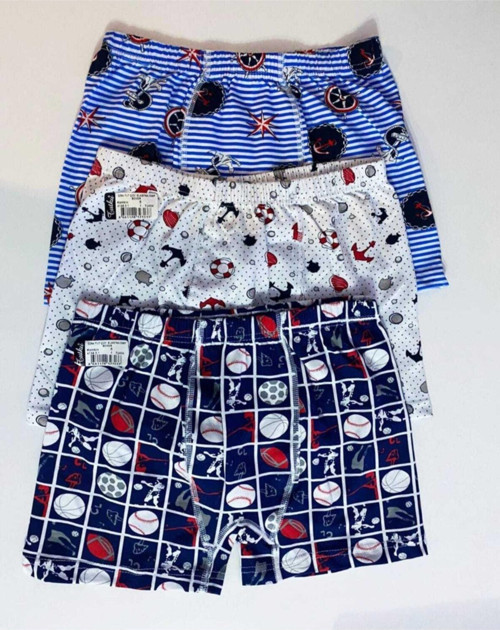 Erkek Çocuk Renkli Boxer 3 Lü Paket