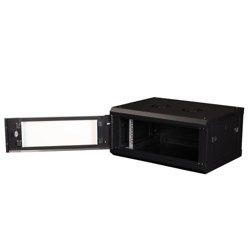 - 4U 19" Duvar Tipi Rack Kabinet – Genişlik: 600 mm | Derinlik: 450 mm – Siyah