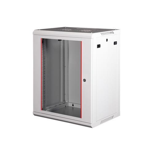 - 15U 19" Duvar Tipi Rack Kabinet – Genişlik: 600 mm | Derinlik: 450 mm – Açık Gri