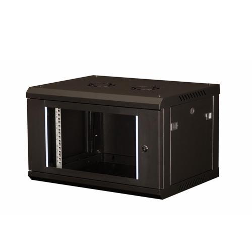 - 6U 19" Duvar Tipi Rack Kabinet – Genişlik: 600 mm | Derinlik: 450 mm – Siyah