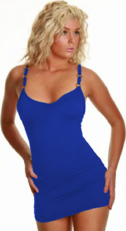 B060822 Metal Askılı Seksi Elbise