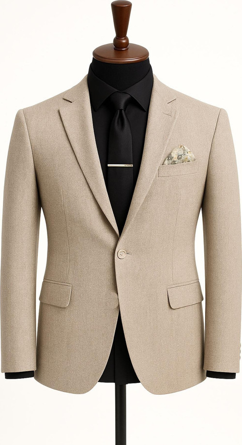 Erkek İtalyan Kesim Tek Düğmeli Blazer Ceket Klasik ve Modern Şıklık