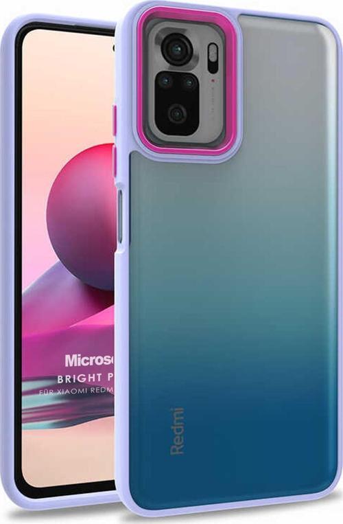 Xiaomi Redmi Note 10 Kılıf Bright Planet Lila