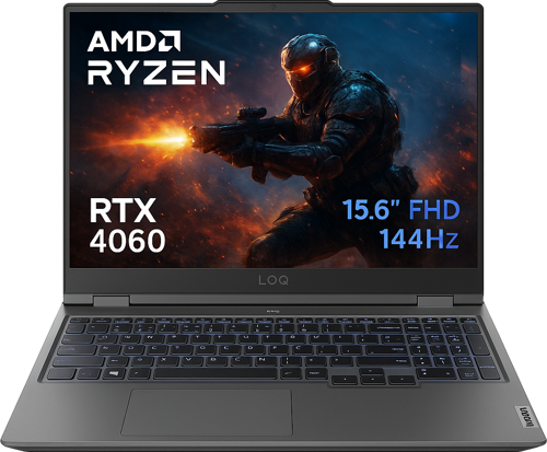 LOQ 15ARP9 83JC00FKTR CD90 AMD Ryzen 7-7435HS 16-GBDDR5 512 GB RTX4060 8GB 105W 144Hz Yok (CDee Dos) FHD Gaming Laptop