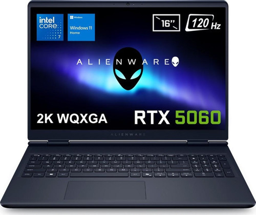 Alienware 16 Aurora Intel Core 7-240H AC16250-C716156W FR19 16 GB DDR5 512 GB RRTX5060 8GB 2K WQXGA 120Hz WVA Windows 11 Home 16" Gaming Laptop