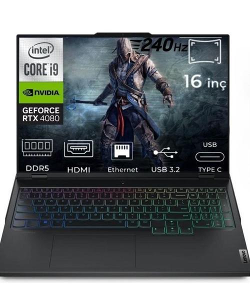 Legion Pro 7 16IRX9H 83DE0086TR FR27 Intel Core i9-14900HX 48 GB DDR5 4 TB RTX4080 12GB 175W 240Hz WQXGA  Windows 11 Home 16" Gaming Laptop