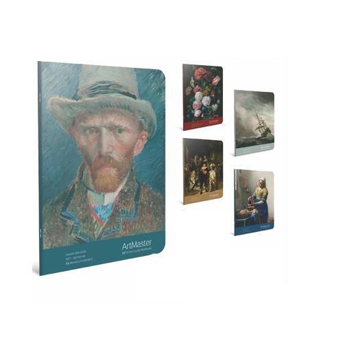Art Master Tel Dikişli Karton Kapak Defter 9x26Cm 60 Yaprak Çizgili (12 Li Paket)