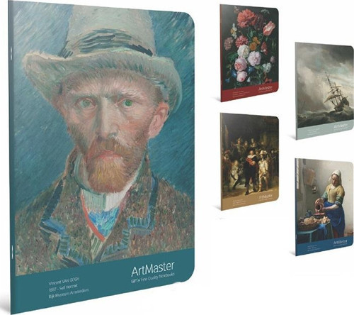 Art Master Tel Dikişli Karton Kapak Defter 9x26Cm 60 Yaprak Çizgili (12 Li Paket)
