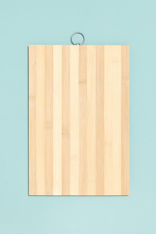 Bambu Kesme Tahtası 27x30 cm, Doğal  Bambu Doğrama ve Sunum Tahtası