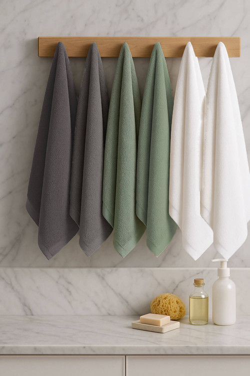 6 lı Softtouch El Yüz Banyo Havlusu Seti %100 Pamuklu 50x90 Cm