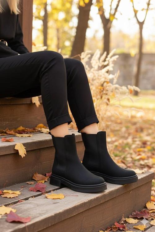 2560 Ventes Rahat Sıcak Astar İki Tarafı Lastikli Kaymaz Taban Kadın Bot