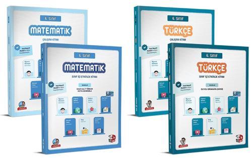 3D 2026 6. Sınıf Matematik + Türkçe Ek Sınıf İçi Etkinlik + Çalışma Kitabı Seti 4 Kitap